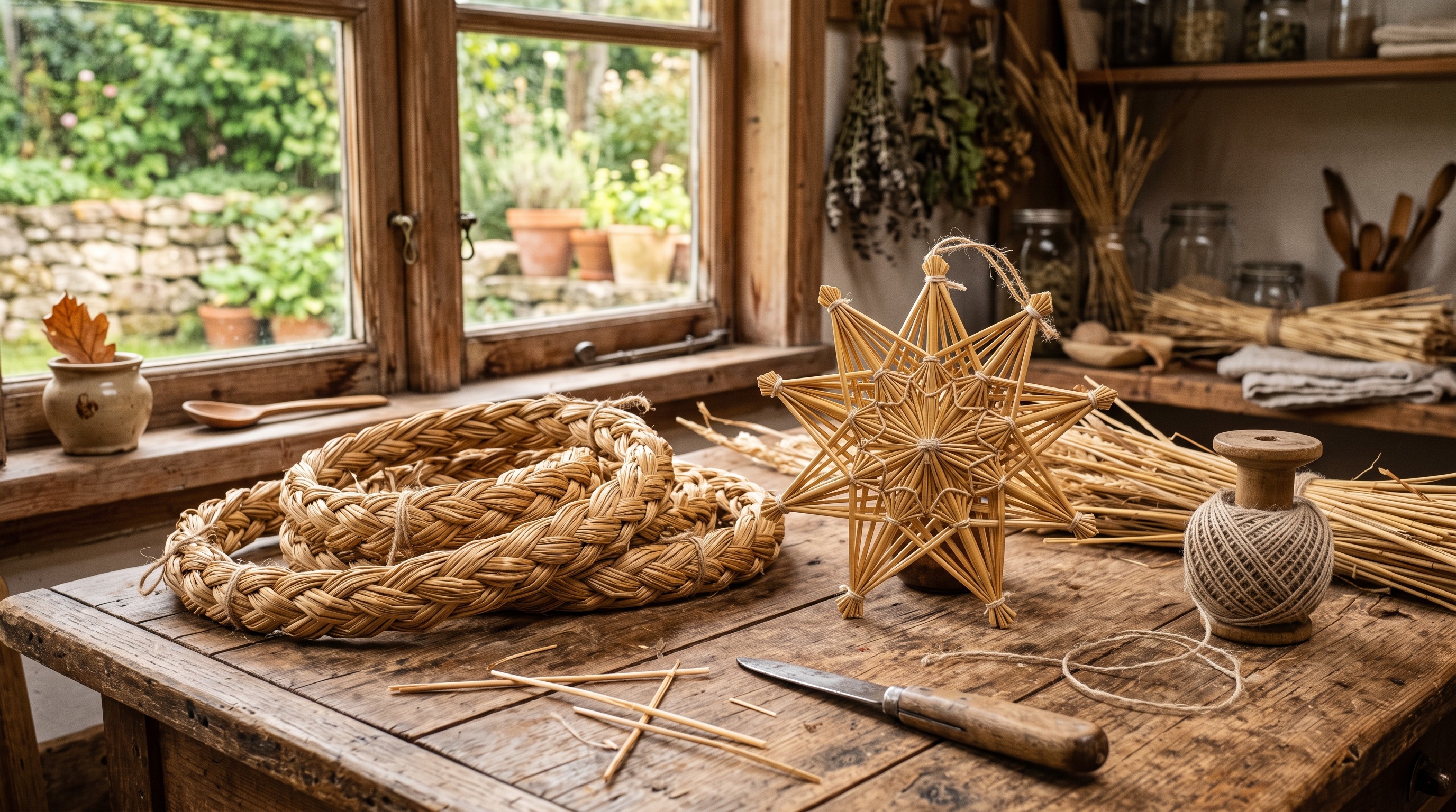Straw work and lipwork