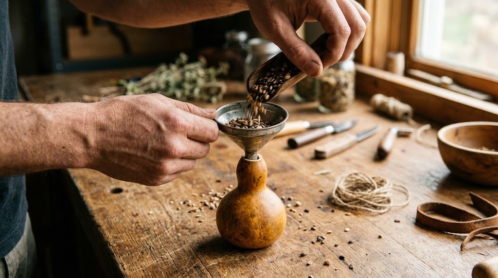 Build a gourd shaker