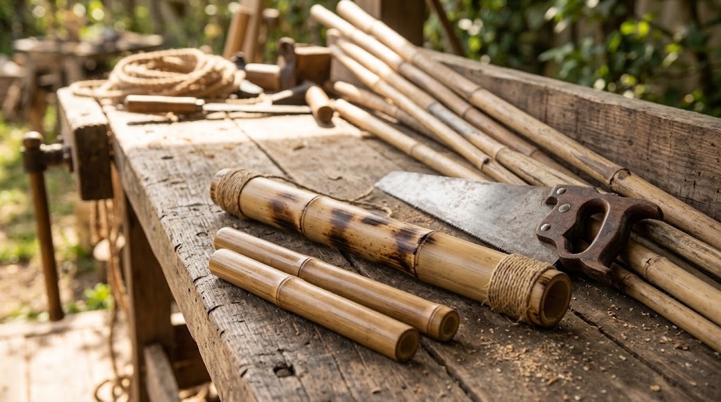 Bamboo: the percussion section
