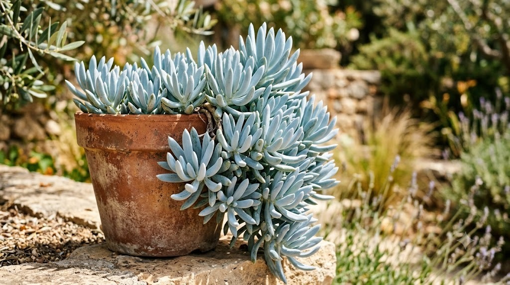 Blue Chalksticks (Curio repens)